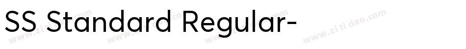 SS Standard Regular字体转换